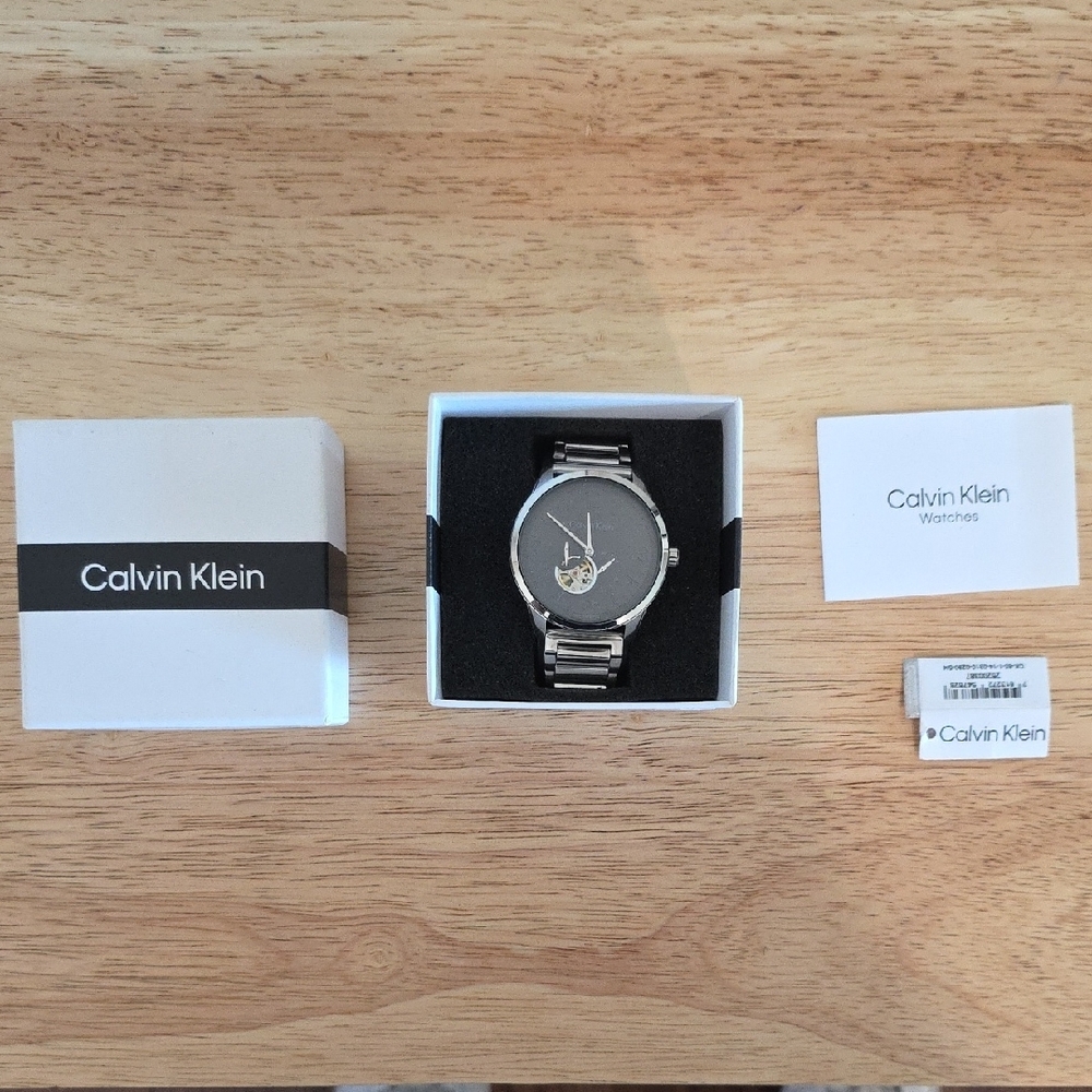 Calvin Klein Silver Minimalist Watch